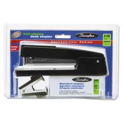 Swingline 747 CLASSIC STAPLER PLUS PACK WITH STAPLE REMOVER AND STAPLES, 20-SHEET CAPACITY, BLACK (74793)