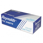Reynolds Wrap Metro Pop-Up Aluminum Foil Sheets, 12 x 10.75, Silver, 500/Box, 6/Carton (721M)