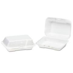 Genpak 21700 Hinged-Lid Foam Carryout Containers