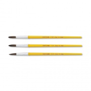Crayola Watercolor Brush Set, Size 8, Camel-Hair Blend, Round Profile, 3/Pack (051127008)