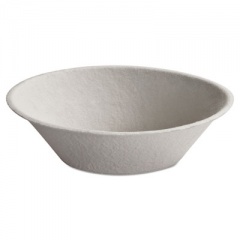 Chinet Savaday Molded Fiber Bowls, 45 oz, White, 500/Carton (21060)