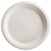 Chinet PaperPro Naturals Fiber Dinnerware, Plate, 10.5" dia, Natural, 125/Pack, 4 Packs/Carton (25776)