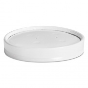 Chinet Vented Paper Lids, Fits 8 oz to 16 oz Cups, White, 25/Sleeve, 40 Sleeves/Carton (71870)
