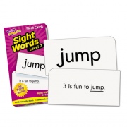 TREND Skill Drill Flash Cards, Sight Words Set 2, 3 x 6, Black and White, 97/Set (T53018)