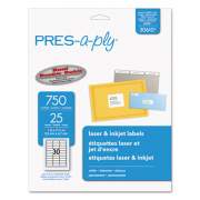 PRES-a-ply LABELS, LASER PRINTERS, 1 X 2.63, WHITE, 30/SHEET, 25 SHEETS/PACK (30610)