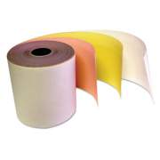 IMPRESO CARBONLESS RECEIPT ROLLS, 3" X 67 FT, WHITE/CANARY/PINK, 60/CARTON (341510)