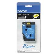 Brother TC Tape Cartridge for P-Touch Labelers, 0.47" x 25.2 ft, Black on Yellow (TC7001)