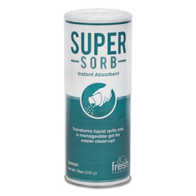 Fresh Products Super-Sorb Liquid Spill Absorbent, Powder, Lemon-Scent, 12 oz. Shaker Can (614SSEA)