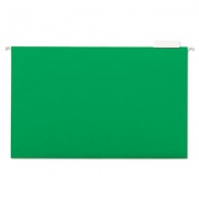 Universal Deluxe Bright Color Hanging File Folders, Legal Size, 1/5-Cut Tab, Bright Green, 25/Box (14217)