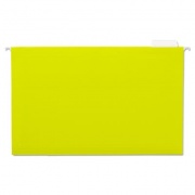 Universal Deluxe Bright Color Hanging File Folders, Legal Size, 1/5-Cut Tab, Yellow, 25/Box (14219)