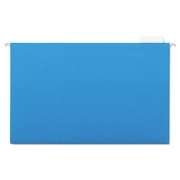 Universal Deluxe Bright Color Hanging File Folders, Legal Size, 1/5-Cut Tab, Blue, 25/Box (14216)