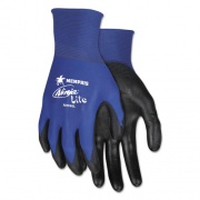 MCR Safety Ultra Tech Tactile Dexterity Work Gloves, Blue/Black, X-Large, 1 Dozen (N9696XL)