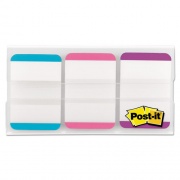 Post-it Tabs 1" Tabs, 1/5-Cut Tabs, Lined, Assorted Pastels, 1" Wide, 66/Pack (686LAPV)