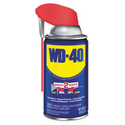 WD-40 Smart Straw Spray Lubricant, 8 oz Aerosol Can, 12/Carton (490026)