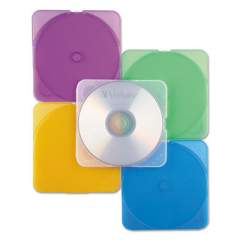 Verbatim Trimpak Cd/dvd Case, Assorted Colors, 10/pack (93804)