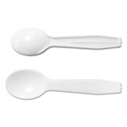 GEN Medium-Weight Cutlery, Taster Spoon, White, 3", 3000/Carton