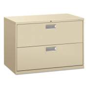HON Brigade 600 Series Lateral File, 2 Legal/Letter-Size File Drawers, Putty, 42" x 19.25" x 28.38" (HON692LL)