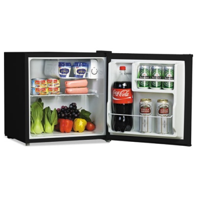 Alera 1.6 Cu. Ft. Refrigerator with Chiller Compartment, Black (RF616B)