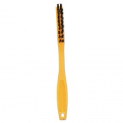 Rubbermaid Commercial Synthetic-Fill Tile and Grout Brush, Black Plastic Bristles, 2.5" Brush, 8.5" Yellow Plastic Handle (9B56BLA)