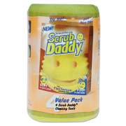 Scrub Daddy Scratch-Free Scrubbing Sponge, 4 1/8" Diameter, Yellow, Polymer Foam, 45/carton (SD4PICT)