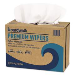 Boardwalk Hydrospun Wipers, White, 9 X 16 3/4, 10 Pack Dispensers Of 100, 1000/carton (P070IDW)