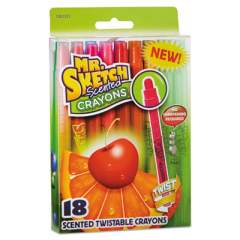 Mr. Sketch SCENTED WAX CRAYONS, ASSORTED, 18/PACK (1951331)