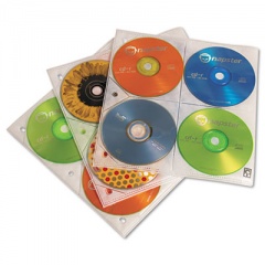 Case Logic Two-Sided CD Storage Sleeves for Ring Binder, 25 Sleeves (3200366)