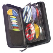 Case Logic CD/DVD Wallet, Holds 72 Discs, Black (3200042)