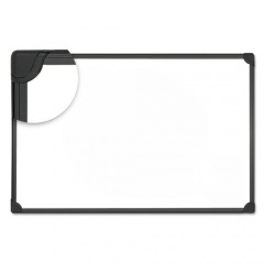 Universal Design Series Magnetic Steel Dry Erase Board, 36 x 24, White, Black Frame (43025)
