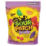 Sour Patch Kids Kids Kids FRUITS CHEWY CANDY, ASSORTED FRUIT FLAVOR, 10 OZ BAG, 12/CARTON (00134)