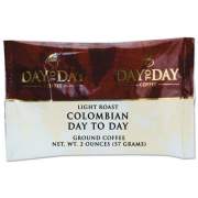 Day to Day Coffee 100% Pure Coffee, Colombian, 2 Oz Pack, 42/carton (21001)