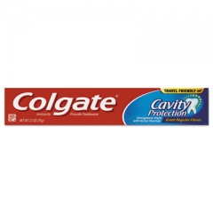Colgate Cavity Protection Toothpaste, Regular Flavor, 2.5 Oz Tube, 24/carton (151105)