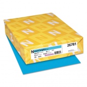Neenah Exact Brights Paper, 20lb, 8.5 x 11, Bright Blue, 500/Ream (26781)