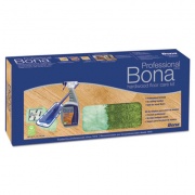 Bona Hardwood Floor Care Kit, 15" Wide Microfiber Head, 52" Blue Steel Handle (WM710013398)