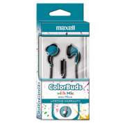 Maxell Colorbuds With Microphone, Blue (199711)