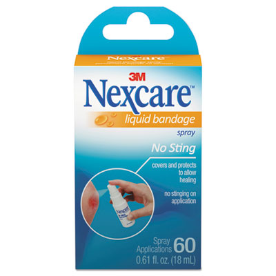 3M Nexcare No-Sting Liquid Bandage Spray, 0.61 oz (LBS11803)