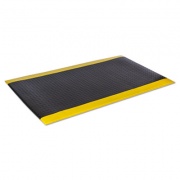 Crown Wear-Bond Comfort-King Anti-Fatigue Mat, Diamond Emboss, 24 x 36, Black/Yellow (WBZ023YD)