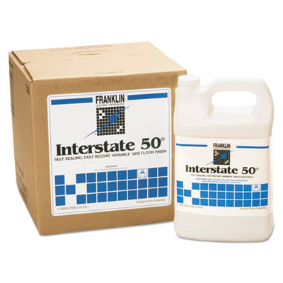 Franklin Interstate 50 Floor Finish, 1gal Bottle, 4/Carton (F195022CT)
