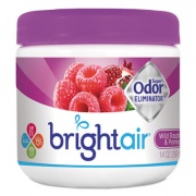 BRIGHT Air Super Odor Eliminator, Wild Raspberry and Pomegranate, 14 oz Jar (900286EA)