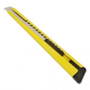 AbilityOne 5110016215253, SKILCRAFT Utility Knife, Snap-Off, 9 mm, 13 Segments, Yellow/Black