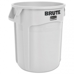 Rubbermaid Commercial Round Brute Container, Plastic, 20 gal, White (2620WHI)