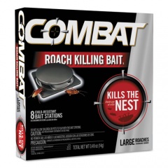 Combat Source Kill Large Roach Killing System, Child-Resistant Disc, 8/Box (41913)