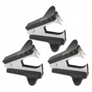 Universal Jaw Style Staple Remover, Black, 3/Pack (00700VP)