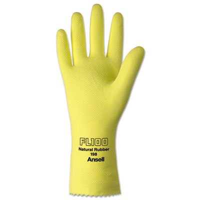 Ansell Protuf Latex/nylon Lightweight Gloves, Large, 12 Pairs (198L9CT)