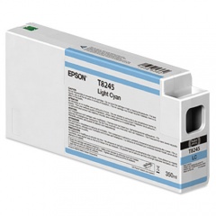 Epson T824500 (824) ULTRACHROME HDX INK, 350 ML, LIGHT CYAN