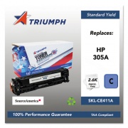 Triumph 751000NSH1285 Remanufactured CE411A (305A) Toner, 2,600 Page-Yield, Cyan