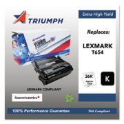 Triumph 751000NSH1064 Remanufactured T654X41G Extra High-Yield Toner, 36,000 Page-Yield, Black (T654X11A)