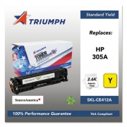 Triumph 751000NSH1286 Remanufactured CE412A (305A) Toner, 2,600 Page-Yield, Yellow