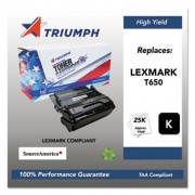 Triumph 751000NSH1063 Remanufactured T650H11A High-Yield Toner, 25,000 Page-Yield, Black
