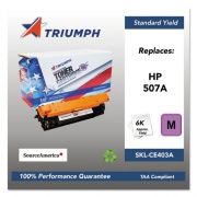 Triumph 751000NSH1282 Remanufactured CE403A (507A) Toner, 6,000 Page-Yield, Magenta